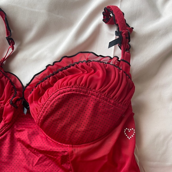 SOLD-Red Sheer Lingerie - Picture 5 of 9